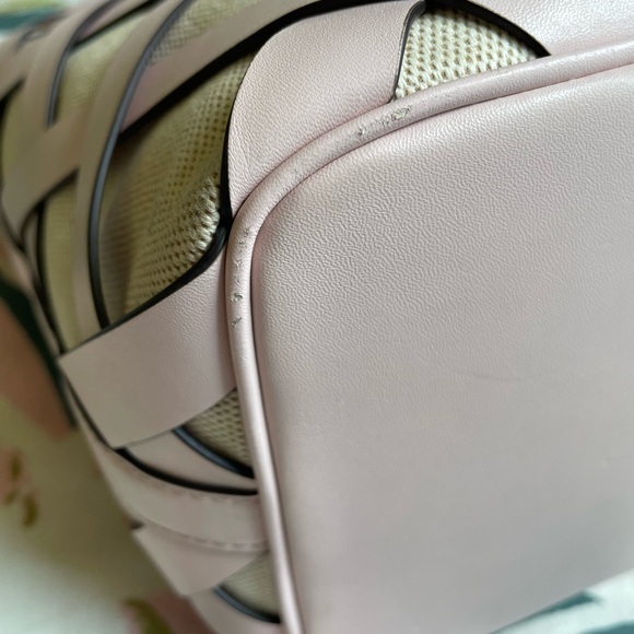 🌼 Summer Bag Blowout 🌼 Michael Kors Ballet Pink Woven Leather Tote - Picture 5 of 15